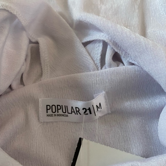 NWT popular 21 dollskill satin greek goddess low cut cropped top - Picture 7 of 7